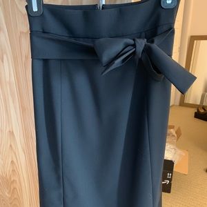 NEVER WORN J. Crew black skirt with tie